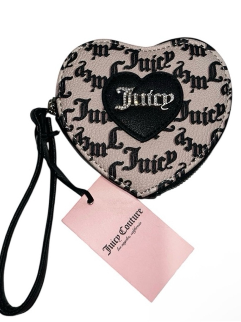 Juicy Couture Heart Shaped Wristlet Coin Pouch